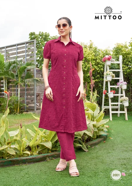 Charvi By Mittoo Cotton Boring Wholesale Kurti With Bottom Suppliers In Mumbai